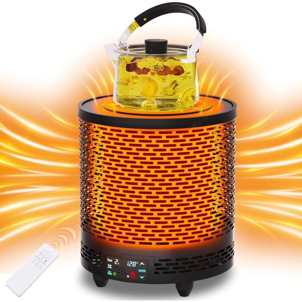 VPU Space Heater, Voice Control Electric Heaters for Indoor Use, 360°